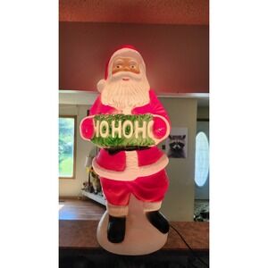 VTG TPI Santa Claus Blow Mold HO HO HO Christmas Holiday Lights Yard Decor